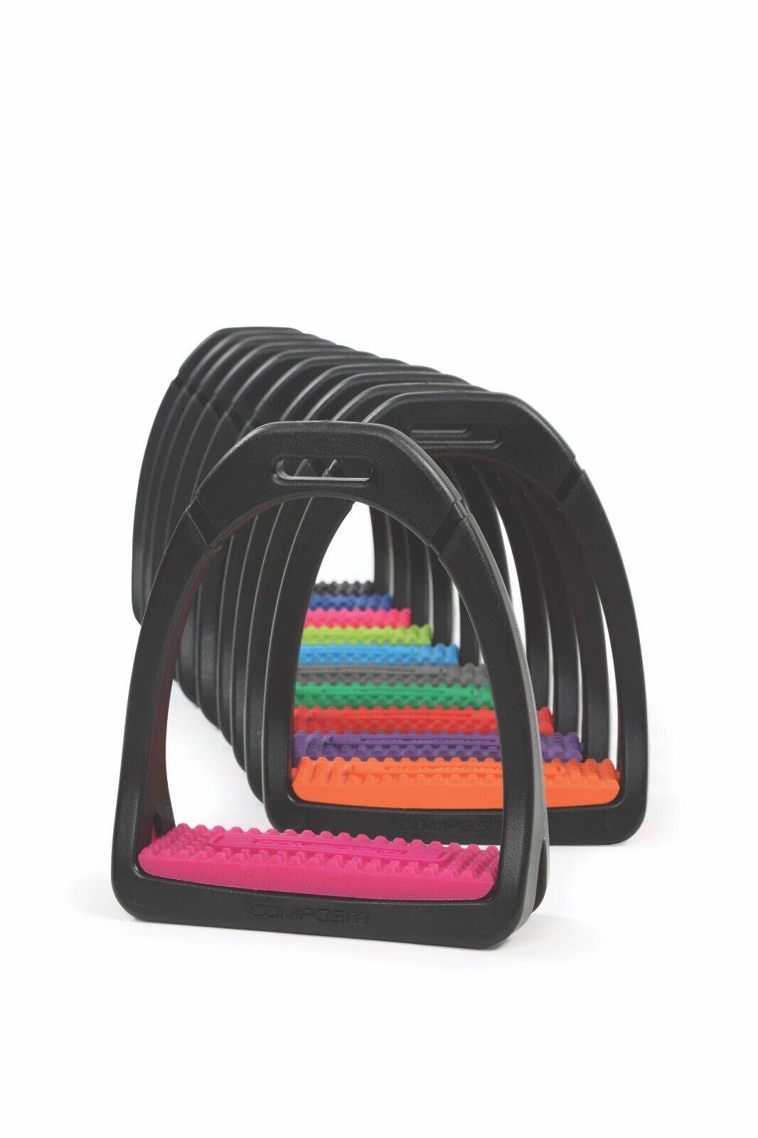 Shires Compositi Premium Profile Horse Equine Stirrups - Hooves and Paws
