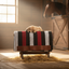 Professional's Choice Casa Zia Navajo Western Horse Saddle Blanket - 32" x 64" - 100% New Zealand Wool - Black/Crimson