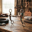 Lifestyle photo of Professional's Choice PC DOT Shank Dog Bone Horse Bit - Sweet Iron Mouthpiece with Silver and Turquoise Accents