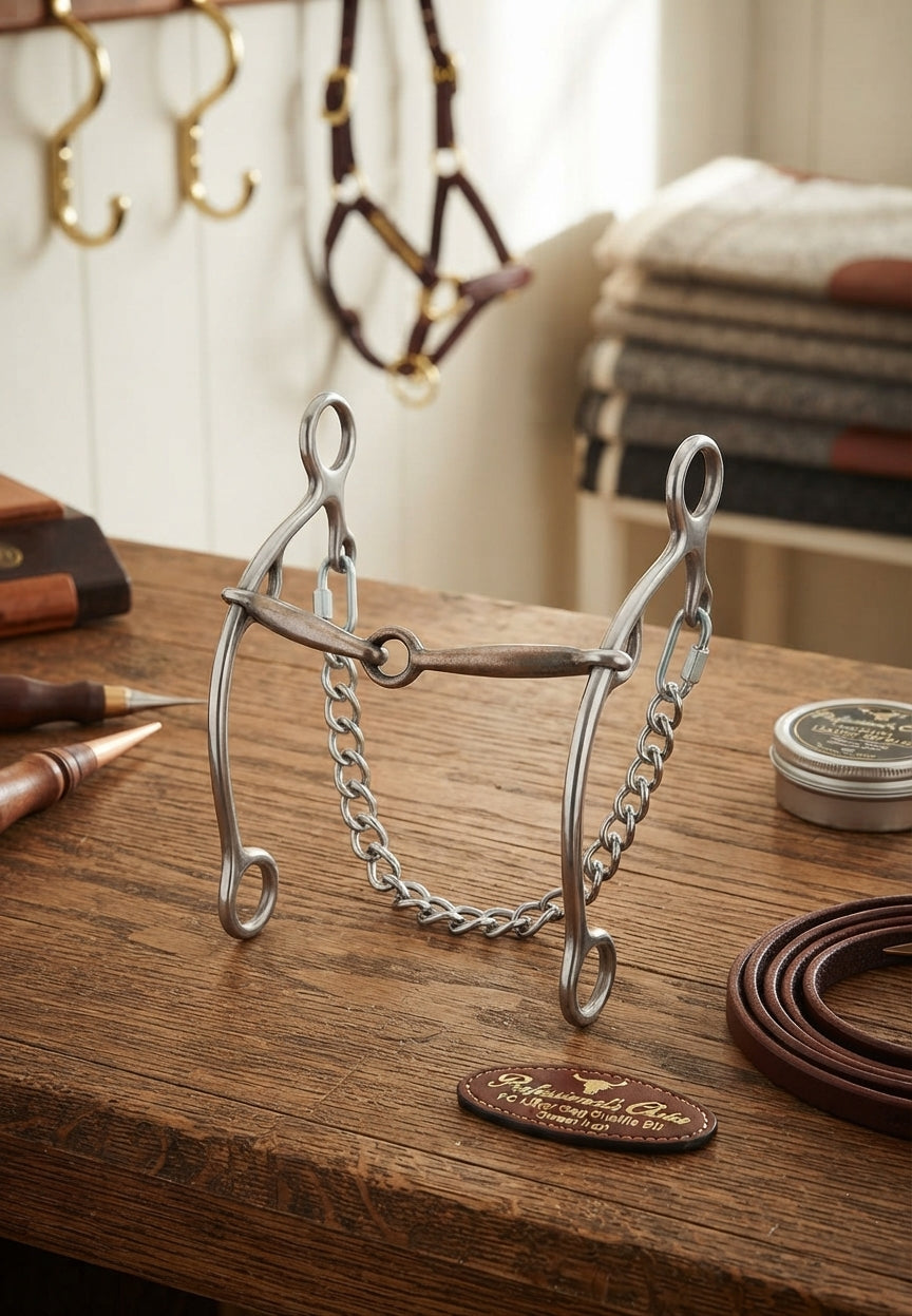 Lifestyle photo of Professional's Choice PC Lifter Gag Snaffle Bit - Sweet Iron Mouthpiece - Multiple Sizes