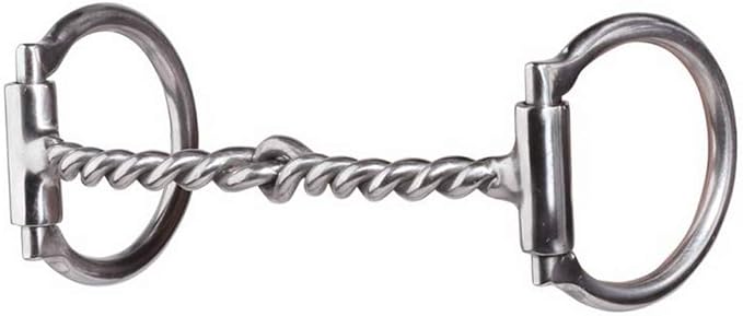 Professional's Choice Horse Equine Bit D Ring Twisted Wire Snaffle 5 1/4" PCB - 981 - Hooves and Paws