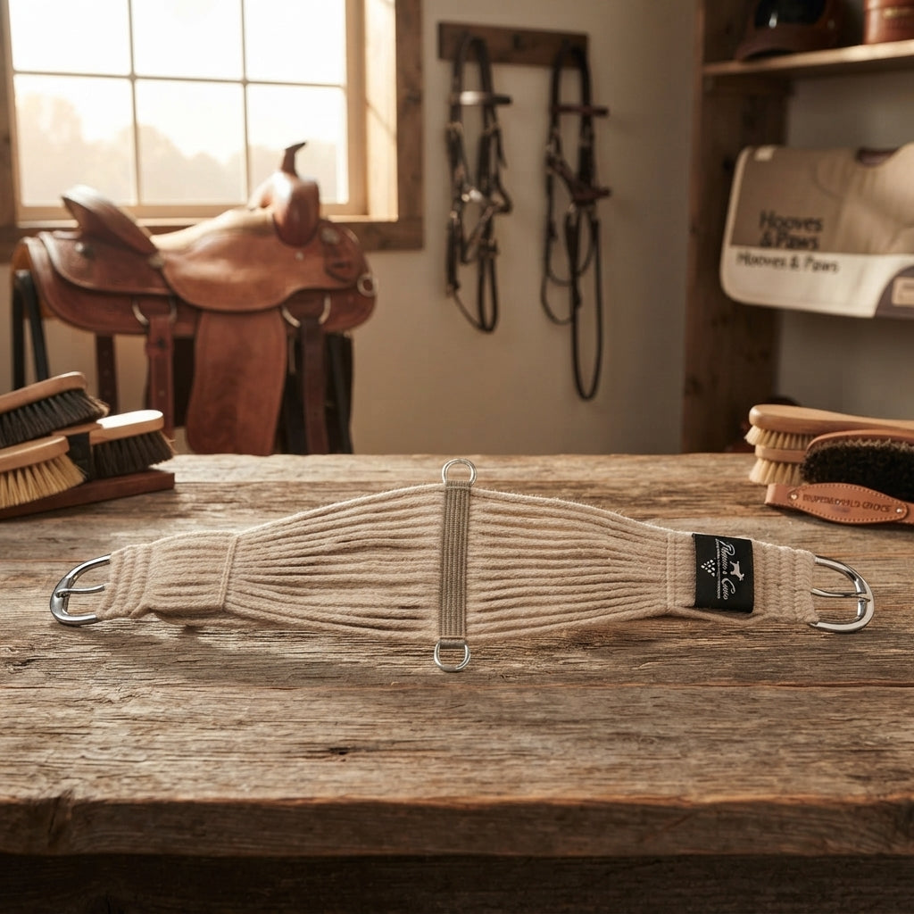 Lifestyle photo of Professional's Choice Mohair Performance Cinch - 100% Pure Mohair & Stainless Steel Roller Buckle - Multiple Sizes