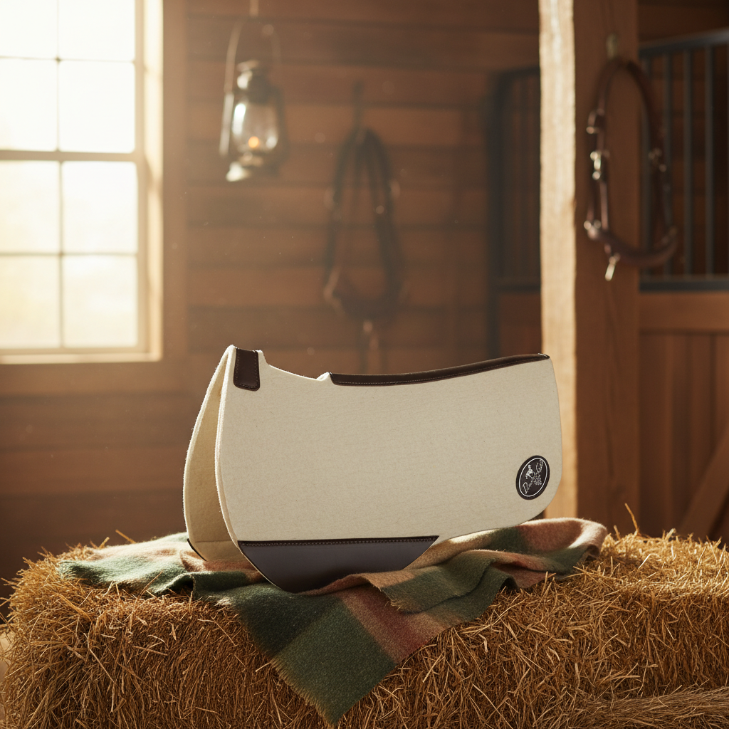 Professional's Choice ComfortFit Wool Round Skirt Western Saddle Pad - 3/4" Thickness