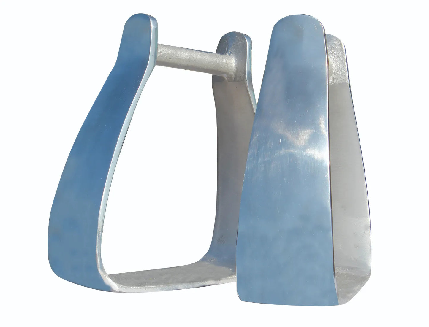 Professional's Choice PC Slant Stirrups - Ergonomic Western Aluminum Joint Relief Riding Stirrups - 5" Width