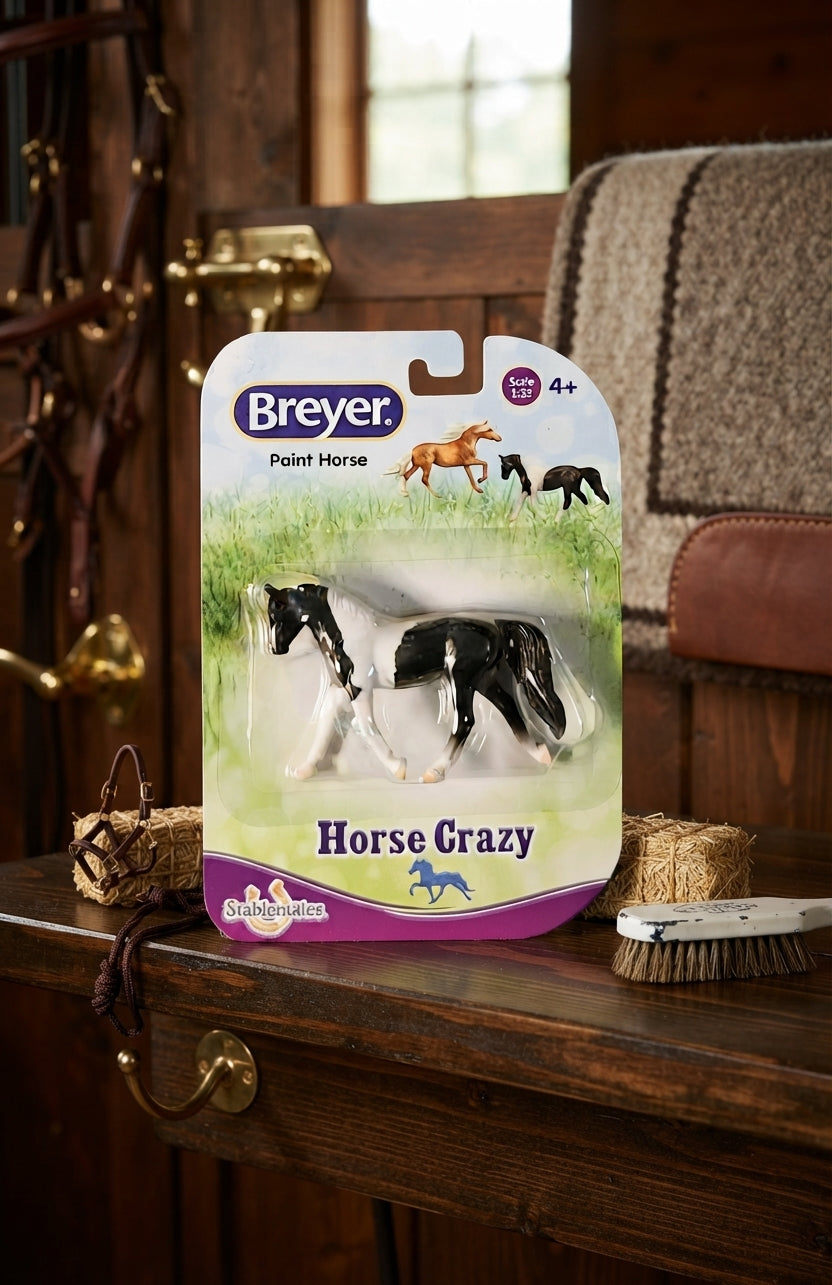 Lifestyle photo of Breyer Horse Crazy Collection Stablemates Paint Horse - 1:32 Scale Model #97244