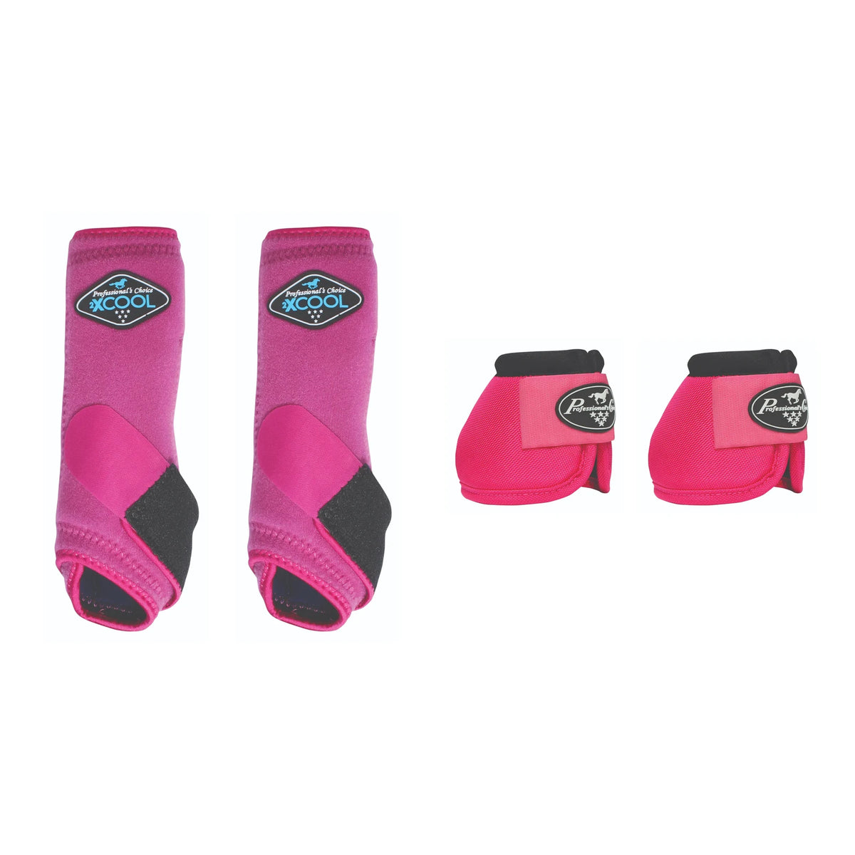 Professional's Choice Horse Trail Protection Bundle — Raspberry / Small