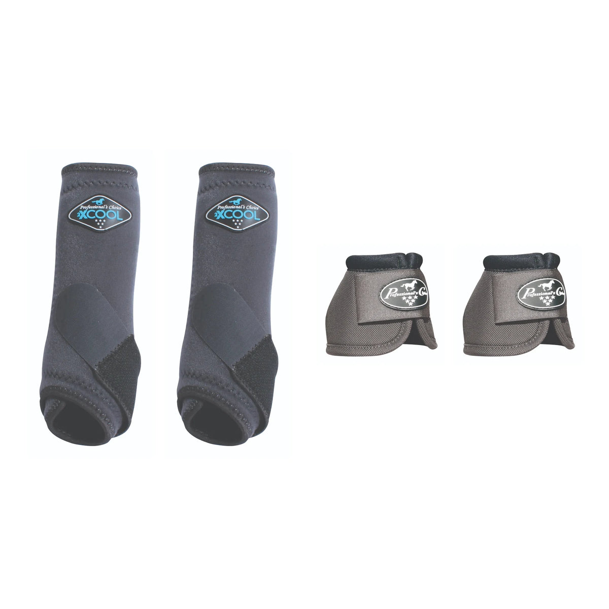Professional's Choice Horse Trail Protection Bundle — Charcoal / Large