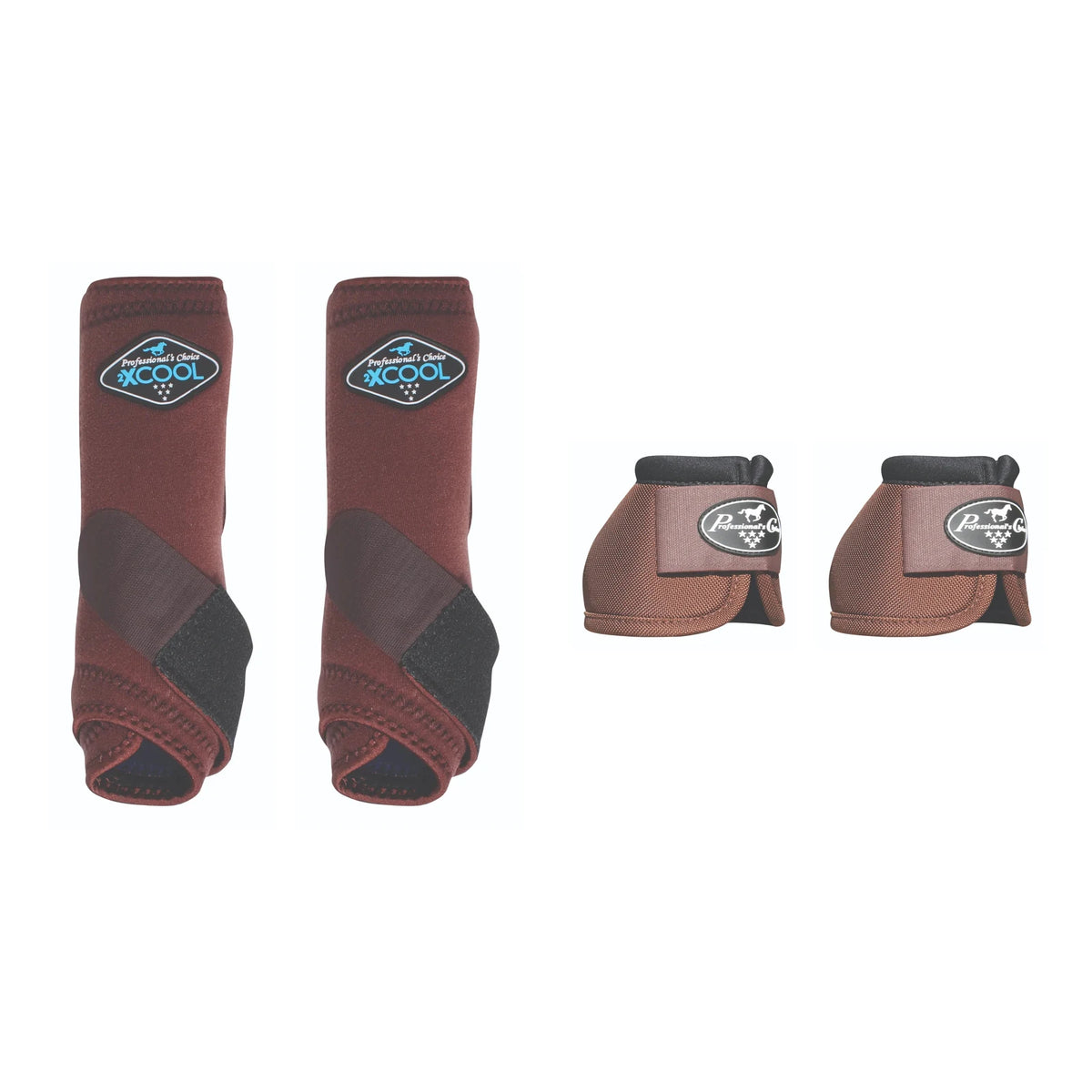 Professional's Choice Horse Trail Protection Bundle — Chocolate / Small