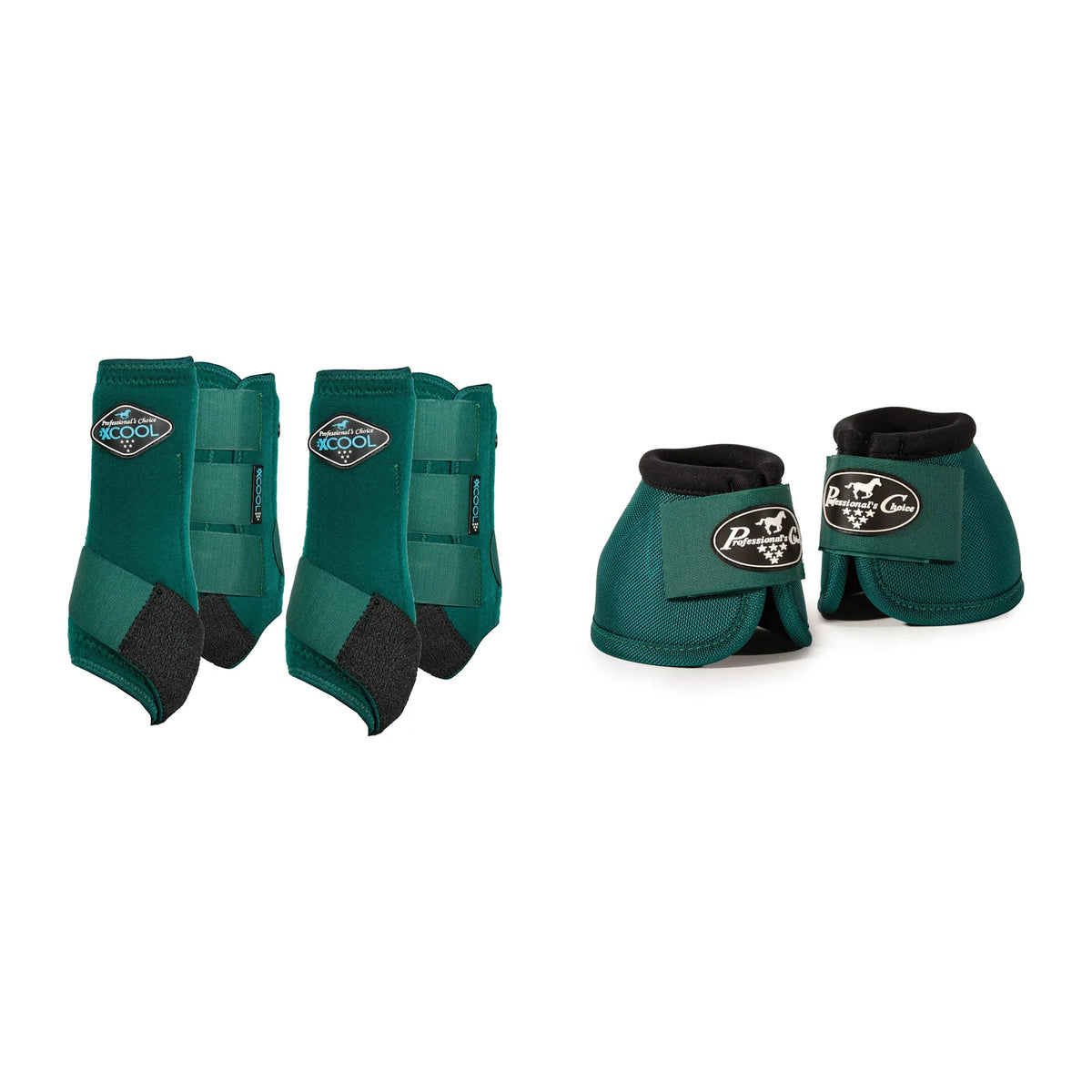Professional's Choice Horse Trail Protection Bundle — Emerald / Medium