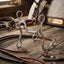 Lifestyle photo of Classic Equine Rickey Green Port Setter Bit - Copper Roller Ported Mouthpiece for Team Roping