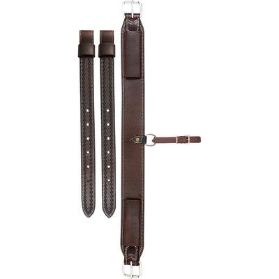 Removable Trail Saddle Flank Cinch Assembly - Western Leather Rear Cinch Set