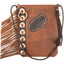 Cashel Equestrian Pebbled Leather Travel Handbag and Crossbody Purse - Full-Grain Leather with Solid Brass Hardware