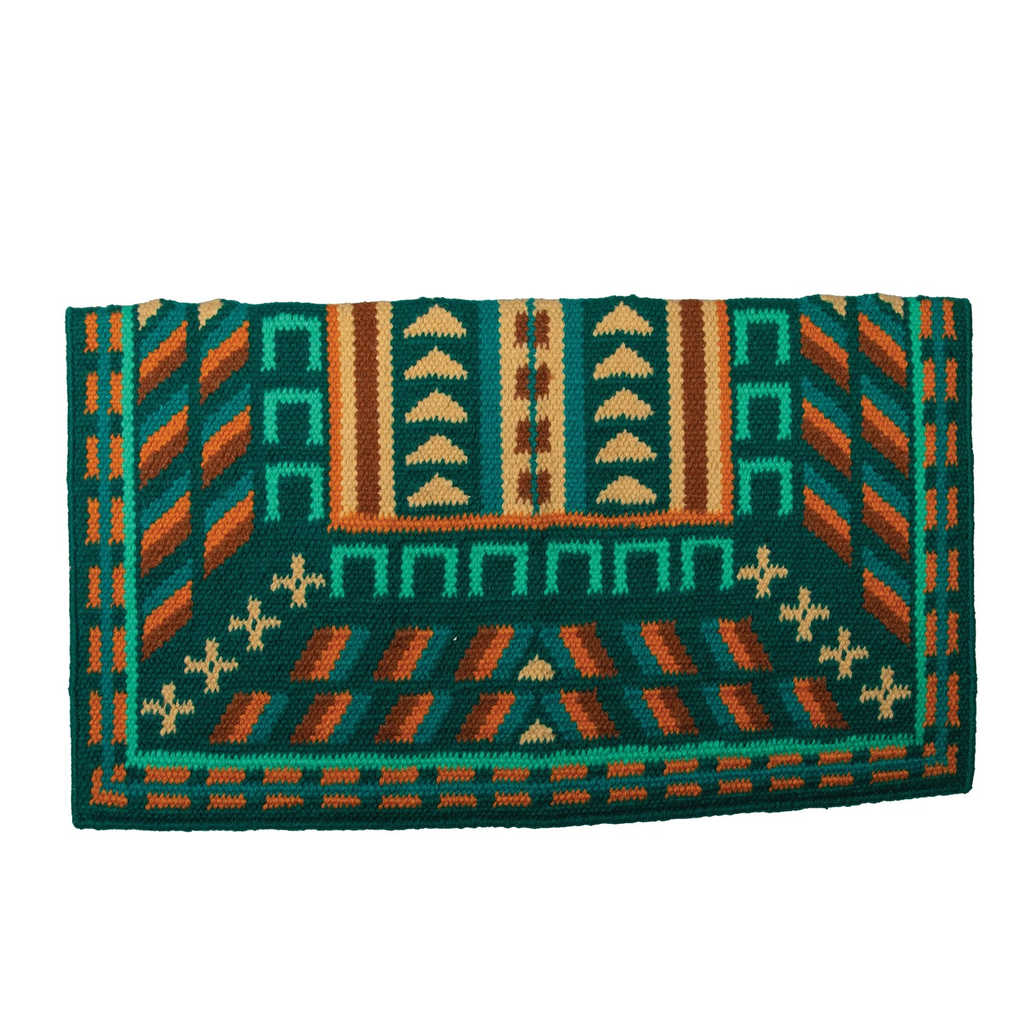 Professional's Choice Western Show Saddle Blanket - 100% New Zealand Wool with Wear Leathers - Oversized