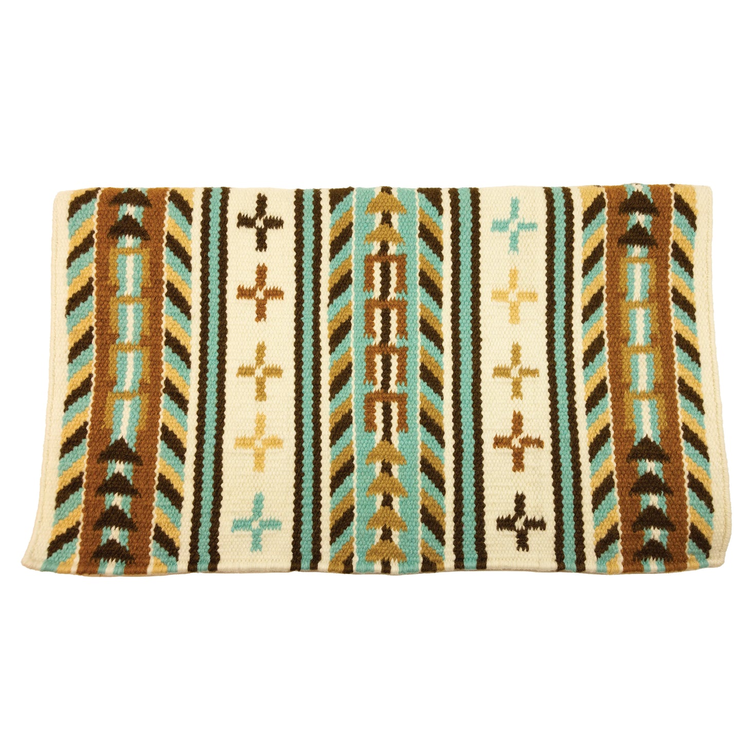 Professional's Choice Western Show Saddle Blanket - 100% New Zealand Wool with Wear Leathers - Oversized