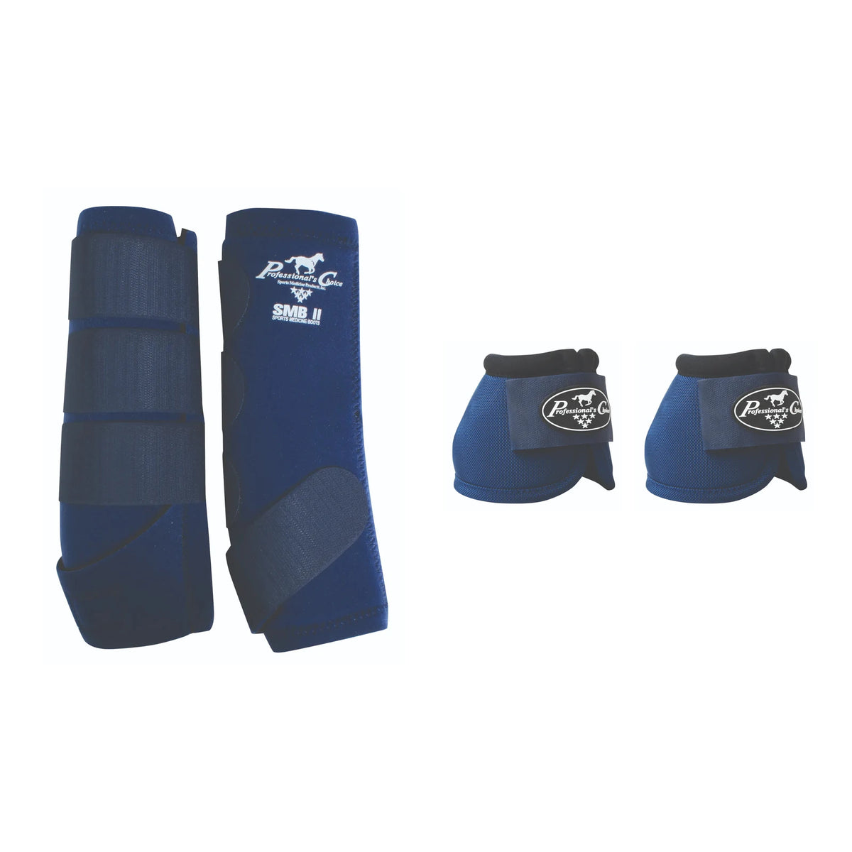 Professional's Choice SMBII & Ballistic Bell Boot Combo — Navy / Medium