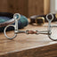 Lifestyle photo of Shires Hanging Cheek Baucher Bit with Copper Lozenge - Stainless Steel Horse Bit #527