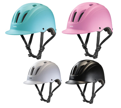 Troxel Sport 2.0 Horse Riding Western Helmet Low Profile Colors - Black or White - Hooves and Paws
