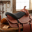 Lifestyle photo of Cashel Western Luxury Tush Cushion - 1/2 inch Foam Saddle Seat Pad, 17" L x 15.5" W - Black