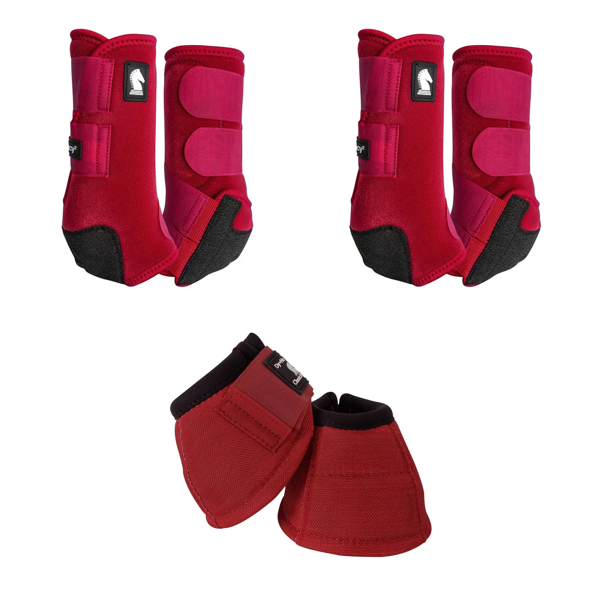 Classic Equine Trail Bundle — Crimson Red / Large