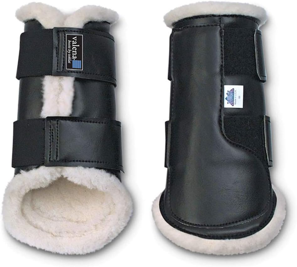 Toklat Valena Horse Boots - WoolBack Fleece Lining & Marine Vinyl Brushing Boots - Multiple Sizes