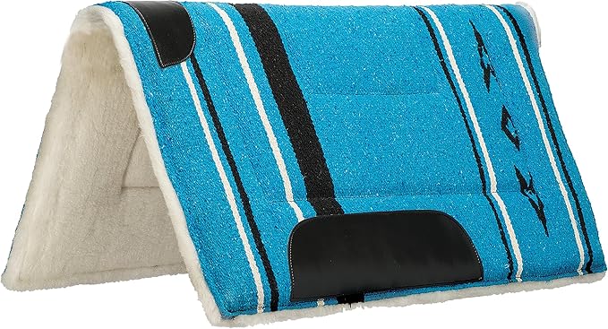 Weaver Leather Straight Acrylic Saddle Pad Blue 22x22 - Hooves and Paws