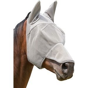 Weaver Nose/Ear Cover Fly Mask Xtend Close Large - Hooves and Paws