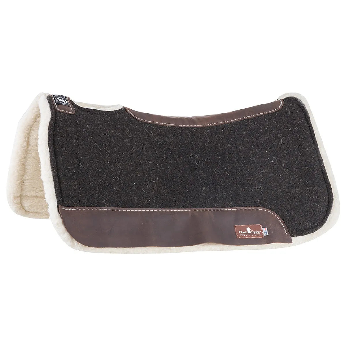 Classic Equine Zone 1-inch Felt & Merino Fleece Western Saddle Pad - Zoombang Technology