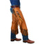 Weaver All-Purpose Basketweave Tooled Leather Western Riding Chinks - Size Large (36-42 Inch Waist)