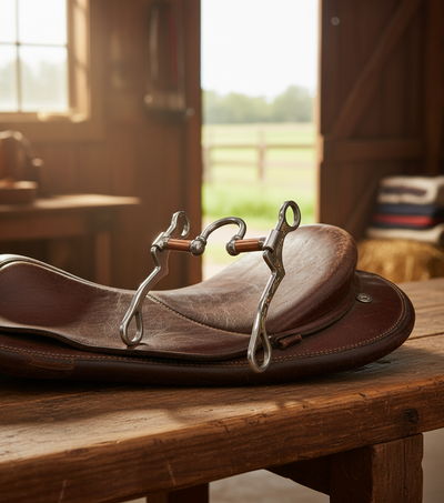 AV Byron Horse Bit - Professional Loose Ring Snaffle Equestrian Equipment