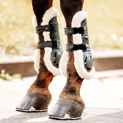 Back On Track Airflow Tendon Boots w/ Faux Fur