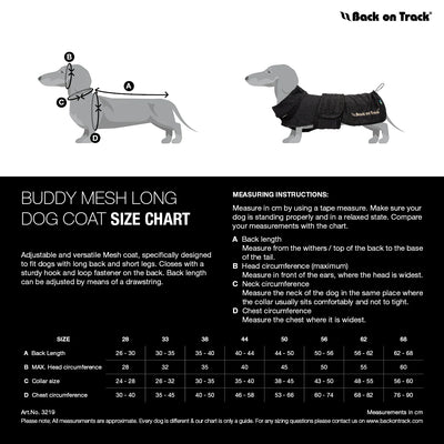 Back On Track Buddy Mesh Long Dog Coat
