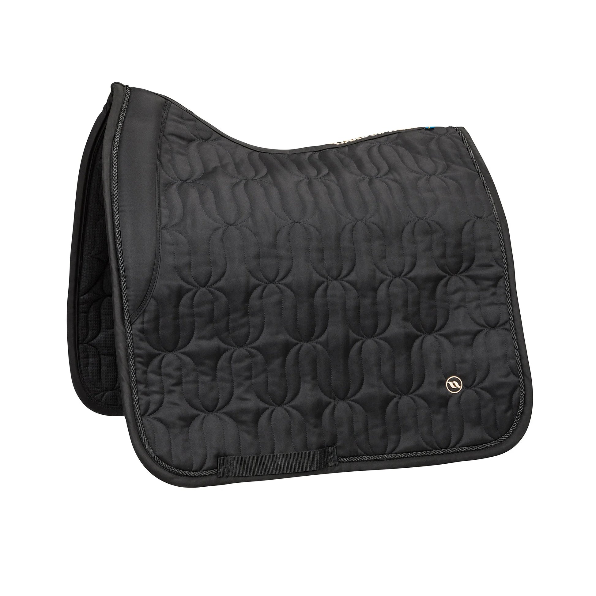 Back On Track Deep Nights Dressage Saddle Pad - Therapeutic Welltex - Black - Full