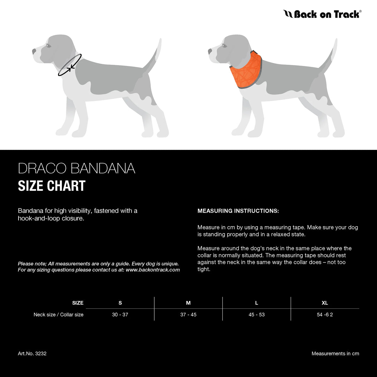 Back On Track Eddie Petite High Visibility Reflective Orange Jumper for Dogs