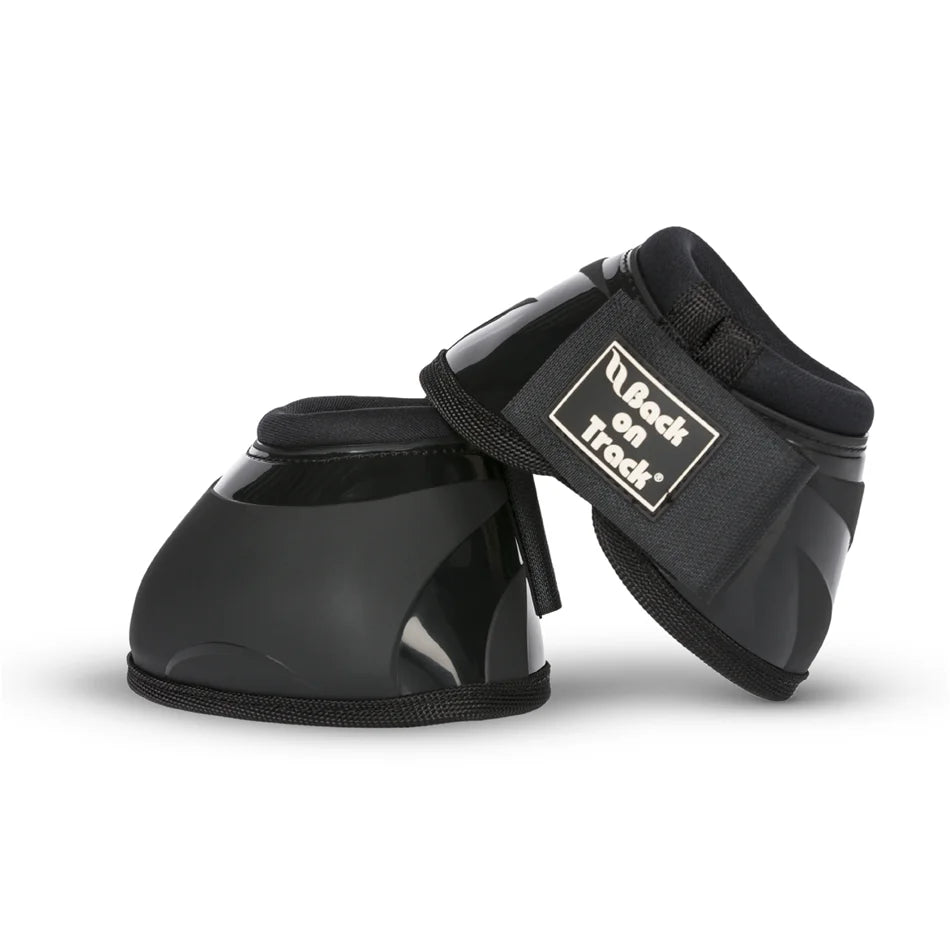 Back On Track Performance Bell Boots - Therapeutic Overreach Protection, Black (Pair) - Multiple Sizes