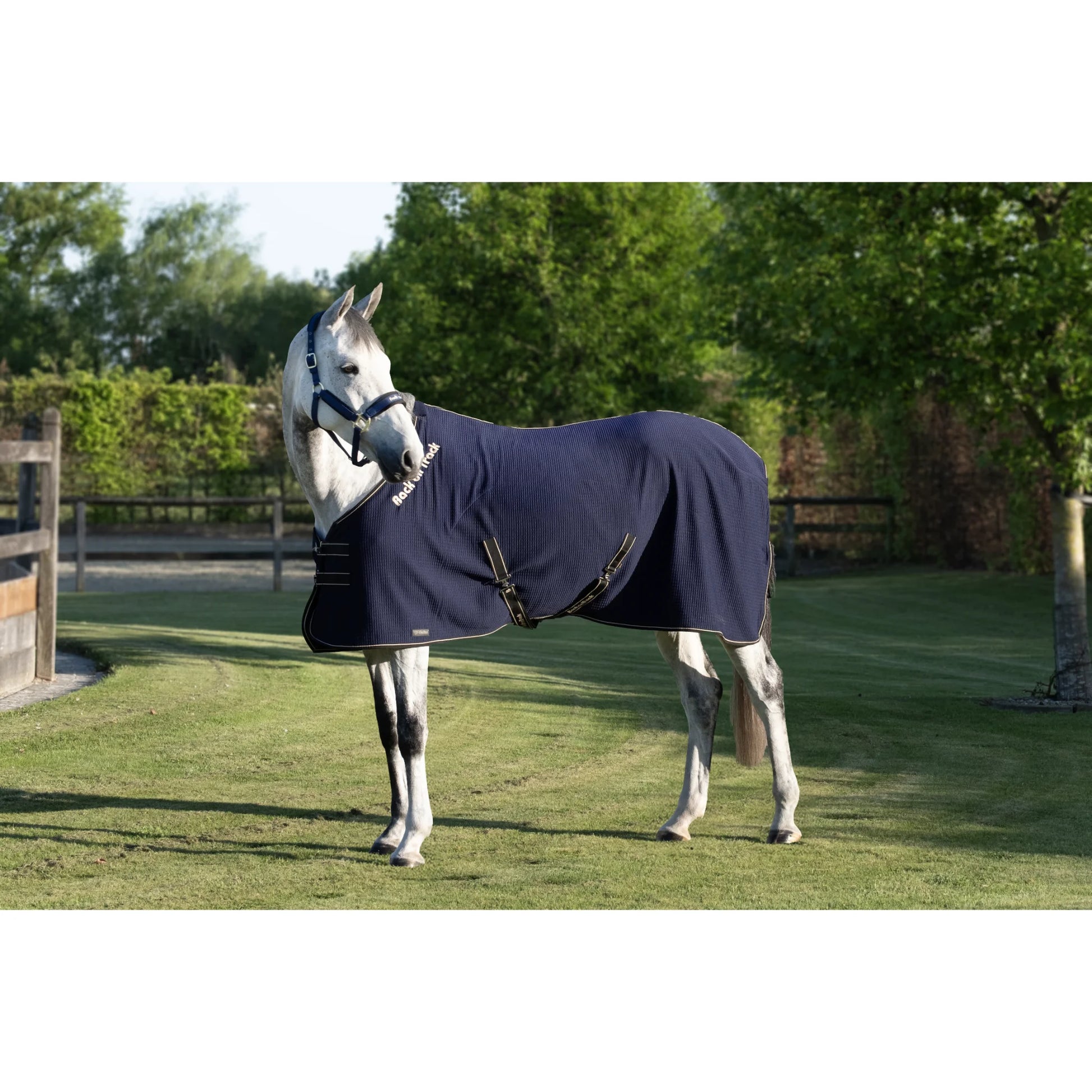Back On Track Quick Cooler Horse Sweat Blanket & Therapeutic Sheet - Navy - Multiple Sizes