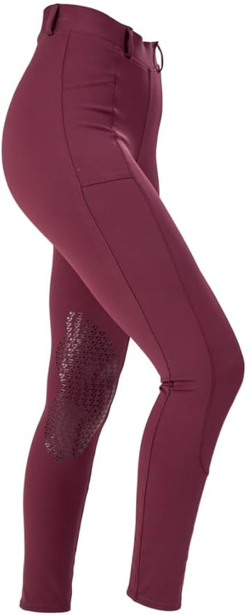 Shires Aubrion Elmira Women's Riding Tights - Silicone Knee Patch & Phone Pocket - Multiple Sizes