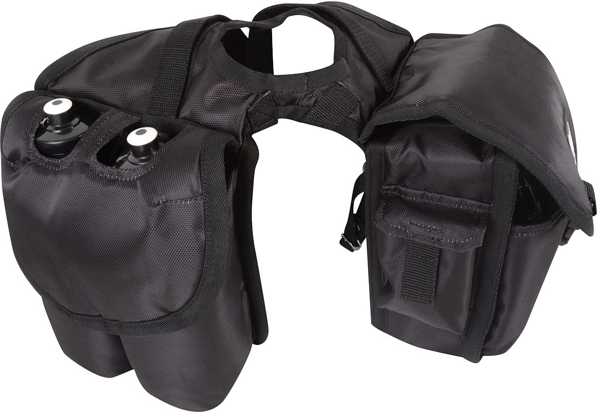 Cashel Saddle Bag, Horn with Bottle Holder Medium - Hooves and Paws