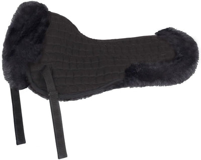 Shires High Wither Fleece Half Pad #88500 - Quilted Synthetic Fleece Pressure-Balancing Horse Saddle Pad