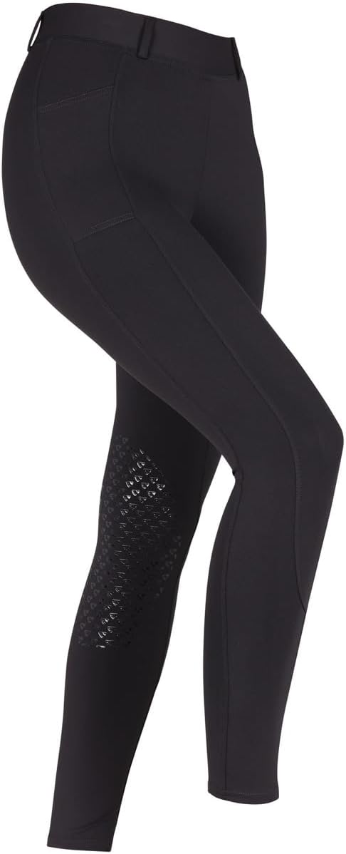 Shires Aubrion Elmira Women's Riding Tights - Silicone Knee Patch & Phone Pocket - Multiple Sizes