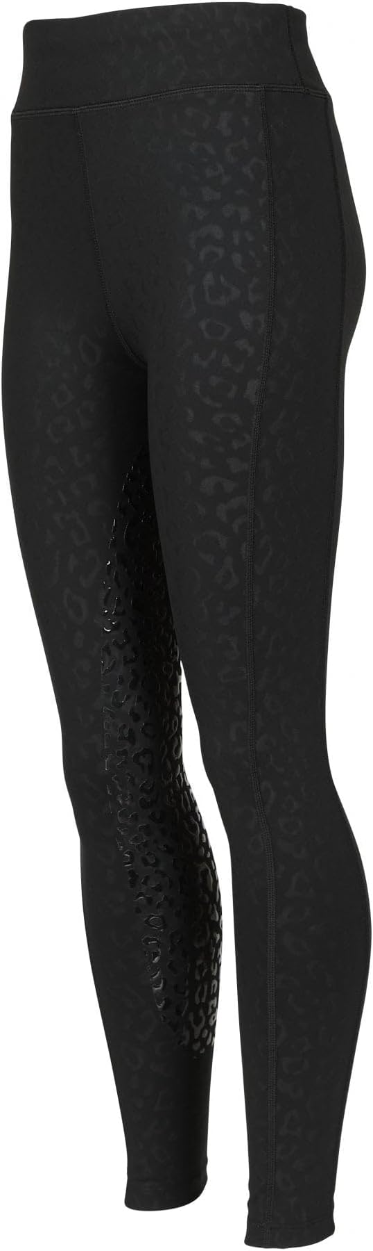 Shires Aubrion Leopard Print Non-Stop Tights - Young Rider