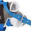 Equestrian protective vest with blue straps and CoolWear Classic label on a white background