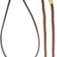 Cashel Company Adjustable Leather and Braided Rope Reins with Rawhide Accents Brown - Hooves and Paws