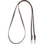 Brown Cashel Biothane Trail Reins, 9 feet in length, featuring a durable and waterproof synthetic design ideal for horse trail riding. These reins include silver-toned hardware with adjustable buckles and secure scissor snaps for quick bit attachment. These low-maintenance horse reins offer a leather-like feel with superior weather resistance, making them a must-have for any equestrian gear collection.