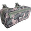 Cashel Camo Pommel Bag featuring a stylish pink and grey camouflage pattern. This functional equestrian gear includes two zippered compartments for organized storage and heavy-duty nylon straps with quick-release buckles for secure attachment to a horse saddle. A compact and durable trail riding accessory, perfect for keeping essentials close at hand while on the go. Ideal for horse lovers looking for trendy and practical horse tack.