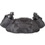 CASHEL Deluxe Equine Cantle Bag in black, featuring a large zippered main compartment and front flap pocket. This durable trail riding saddle bag includes two side insulated holders with black water bottles for easy hydration. Designed for secure attachment behind the saddle cantle, it's the perfect organizer for horseback riding essentials. Stay prepared on the trail with this high-capacity equine storage solution.