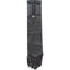 Black Cashel Designer Tail Bag Wrap in sleek black nylon, featuring a stylish pointed bottom with long, flowy fringe. Designed to protect a horse's tail from breakage, dirt, and tangles, this equestrian accessory includes a secure Velcro attachment strap and drawstring closure. Perfect for show horses or daily tail care, combining durable protection with a professional look for the stable or travel.