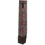 Cashel Designer Tail Bag Wrap featuring a vibrant geometric triangle pattern in red, purple, turquoise, and green. This stylish equine accessory includes a secure Velcro top closure and long black fringe at the bottom to effectively protect your horse's tail from dirt and tangles. Ideal for horse shows or daily turnout, this durable fabric tail guard combines essential protection with eye-catching equestrian fashion.