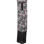Cashel Designer Tail Bag Wrap featuring a unique pink, grey, and black camouflage print with decorative zig-zag and circular line patterns. This equestrian tail protector includes a secure Velcro closure at the top and stylish long black fringe at the bottom. Perfect for keeping your horse’s tail clean and protected during trail rides or shows, this Cashel tail bag combines durable functionality with eye-catching designer style.