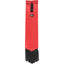 Cashel Designer Tail Bag Wrap in a vibrant red color, designed to protect horse tails from dirt and damage. This durable equestrian tail guard features long black fringe at the base, a secure black Velcro strap for easy attachment, and the signature Cashel brand logo. Ideal for horse shows, travel, or daily grooming to keep tails clean and tangle-free.