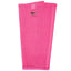 Hot pink Cashel Crusader fly leg guards for horses made of breathable mesh fabric to protect against biting flies and UV rays. This durable equine leg wrap features the Cashel logo, a tapered fit for comfort, and a secure closure to prevent slipping. Ideal for summer insect protection and reducing leg fatigue from stomping in the pasture.